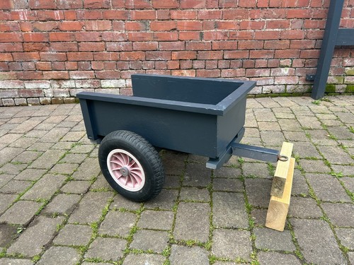 Cart trailer teal grey - go-cart,